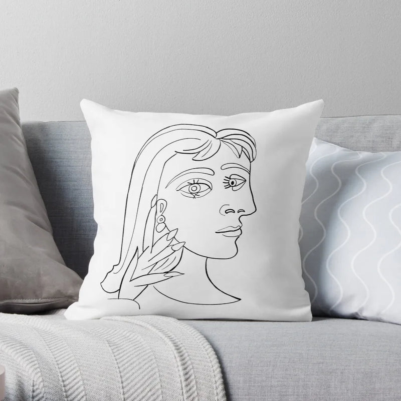 Picasso Abstract Art Decorative Cushion Cover by Axyaa
