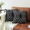 Axyaa Velvet Cushion Cover 45*45 - Boho Aztec Decorative Pillow for Home Sofa