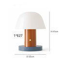 Axyaa Glass LED Table Lamp: Modern, Bright, Nordic Design