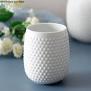 Axya White Ceramic Bathroom Set 5-piece Wash Toiletries Accessories Set