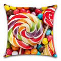 Axyaa Lollipop Candy Printed Cushion Cover 45X45CM for Chair Sofa Decoration