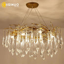Axyaa Luxury Crystal Chandelier for Home Decor and Lighting
