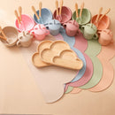 Axya Baby Silicone Tableware Set: Bowl, Spoon, Plate, Feeding Cup