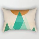 Axyaa Velvet Lumbar Pillow Cover for Sofa and Bedroom