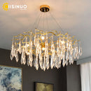 Axyaa Luxury Crystal Chandelier for Home Decor and Lighting