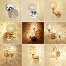 Retro Crystal Wall Sconce Light for Living Room by Axyaa