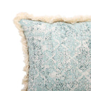 Axyaa Green Tassel Cotton Linen Pillow Cover for Retro Home Decor