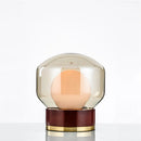 Axyaa Wooden Glass Table Lamp for Modern Living Room & Bedroom