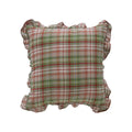 Axyaa Fringed Coffee Black Yellow Green Cotton Cushion Cover 45x45cm Home Decor