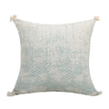 Axyaa Green Tassel Cotton Linen Pillow Cover for Retro Home Decor