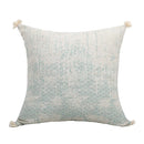 Axyaa Green Tassel Cotton Linen Pillow Cover for Retro Home Decor