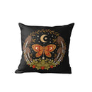 Nordic Cushion Cover 18x18 Black Double Side Printed Pillow Cover for Living Room Sofa by Axyaa