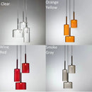Axyaa Nordic Glass Chandelier: Colorful LED Suspension Lamp for Living Room, Kitchen, Bedroom