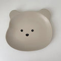 Axyaa Kawaii Bear Ceramics Bowl Plate Set - Cute & Korean-Inspired Tableware