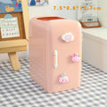 Axyaa Mini Fridge Pen Holder & Desk Organizer: Cute, Kawaii, Creative Storage Box