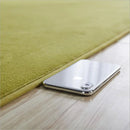 Axyaa Round Coral Velvet Carpet: Soft Living Room Rug for Kids Play & Coffee Table