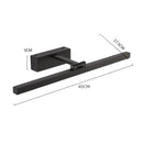 Axyaa 40CM Nordic Minimalist White Mirror Wall Lamp LED 9W Acrylic Black