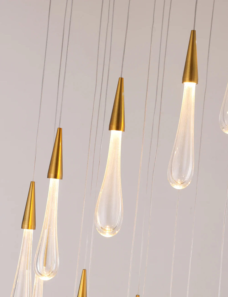 Axyaa Villa Staircase Pendant Lights, Long Cable Hanging Lamps for Restaurant and Bars