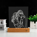 Axyaa Personalized Acrylic Lamp with Custom Photo & Text Night Light