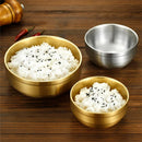 Axyaa Stainless Steel Ramen Bowl Set Kitchen Utensils Double Layer Anti-Scald Bowls