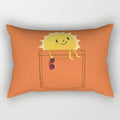 Axyaa Velvet Lumbar Pillow Cover for Sofa and Bedroom