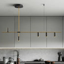 Axyaa Minimalist Black Chandelier for Luxurious Dining Room
