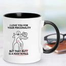 Axyaa Funny Ceramic Coffee Mug Valentine's Day Present Husband Wife Birthday Gift
