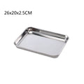 Axyaa Stainless Steel Food Storage Tray for Restaurant, Kitchen Utensils