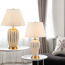 Axyaa Ceramic Table Lamp: Light Luxury Post Modern American Style, Bedroom & Living Room Lamps