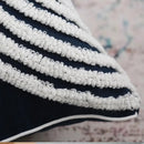 Axyaa Navy Blue Moroccan Embroidered Cushion Cover 45x45cm