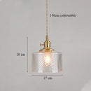 Axyaa Minimalist Glass LED Chandelier with Green Accents