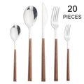 Axyaa Stainless Steel Cutlery Set for Dining - 20-Piece Complete Tableware Collection