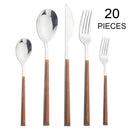 Axyaa Stainless Steel Cutlery Set for Dining - 20-Piece Complete Tableware Collection