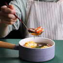Axyaa Stainless Steel Soup Spoon with Long Handle and Colander - Golden