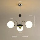 Axyaa Glass Ball Chandelier - Luxury Nordic Design for Living Room Lighting