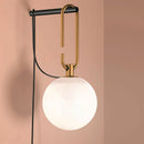 Axya Three-Head Glass Ball Pendant Lamps Nordic Style Restaurant Cafe Bar