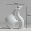 Axyaa Abstract Flower Vase | Modern Home Decor | Ceramic Hydroponic Craft