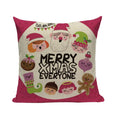 Axyaa Christmas Birthday Cushion Cover 45X45cm - Bedroom Sofa Decor Cojines