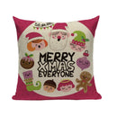 Axyaa Christmas Birthday Cushion Cover 45X45cm - Bedroom Sofa Decor Cojines