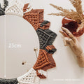Axyaa Bohemia Macrame Handmade Round Mirror Wall Tapestry - Bedroom Livingroom Bathroom Decor