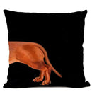 Axyaa Dachshund & Bulldog Cotton Linen Pillow Case - Cozy Home Decor