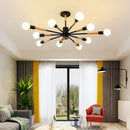 Axyaa Modern LED Wooden Ceiling Light with E27 Bulb for Livingroom & Bedroom