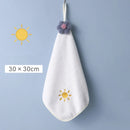 Axyaa Coral Velvet Hand Towel: Soft, Absorbent, Quick Dry Cleaning Cloth