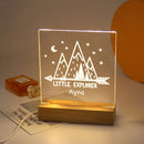 Axyaa Personalized 3D Name Nightlight USB Lamp - Kids' Bedroom Christmas Gift