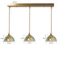 Axyaa Glass Copper LED Pendant Lamp Japanese Vintage Style for Bedroom Bar Cafe