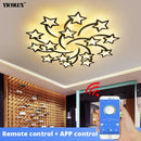 Axya LED Chandelier Lights Remote Control Modern Acrylic Home Lighting