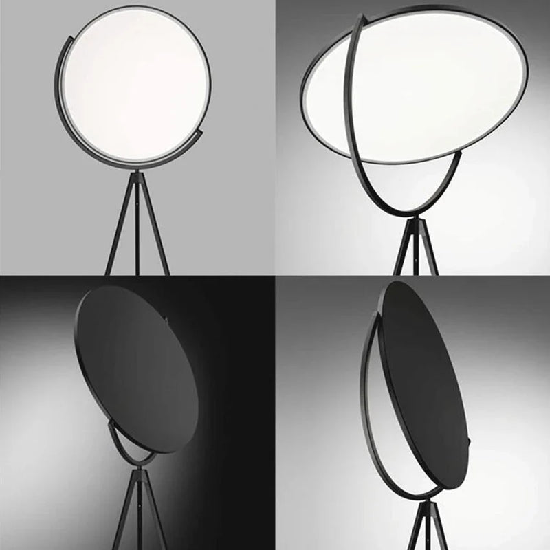 Axyaa Adjustable LED Tripod Lamp - Simple Black & White Designer Floor Lamp