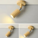 Axyaa Wood LED Ceiling Downlight with Acrylic Lampshade for Home and Shop Lighting