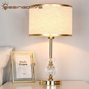 Axyaa Crystal Ball Table Lamp: Modern European Design for Bedroom & Living Room