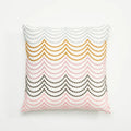 Chic Daisy Dandelion Embroidery Cushion Cover by Axyaa